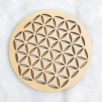 Drevený ornament 15 cm - Mandala - Kruhy