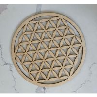 Drevený ornament 30 cm - Mandala - Kvet života