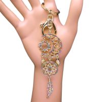 Prívesok na kľúč - Lapač snov - Mesiac a slnko