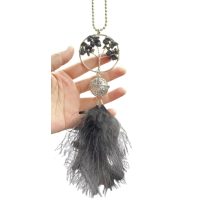 Prívesok do auta - Čierny lapač snov strom života