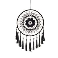 Lapač snov - čierny s krajkou