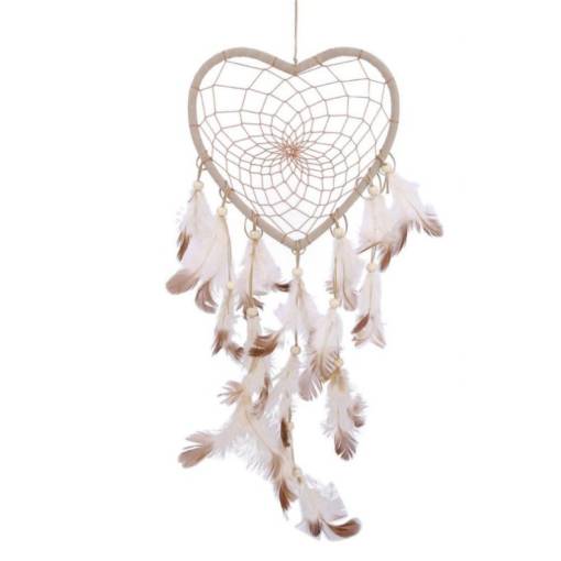 Foto - Lapač snov - Srdce biely orientálný