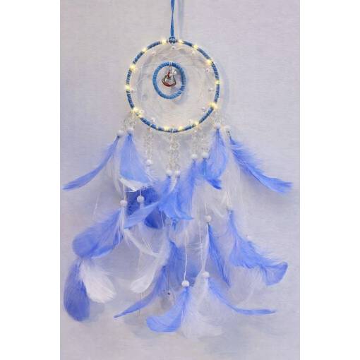 Foto - Lapač snov - Svietiace - Modrobiely