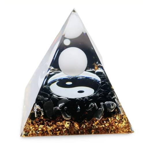Foto - Orgonitová pyramída - Jin a Jang