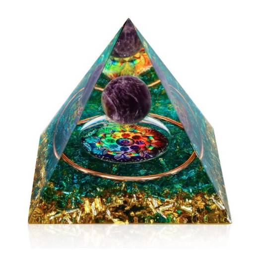Foto - Orgonitová pyramída - Orgonitová pyramída - Mandala s energiou čakier