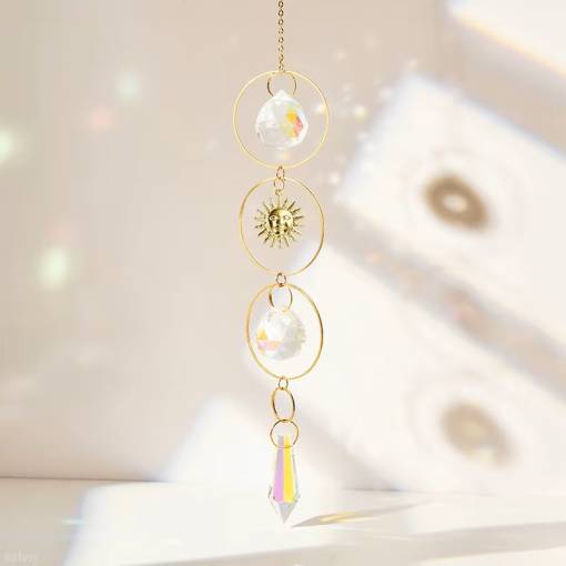 Foto - Feng Shui - Krištáľový záves - Zlaté lúče